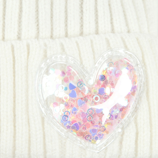 Bild 3 von Mädchen Mütze mit Glitterpatch
                 
                                                        Weiß
