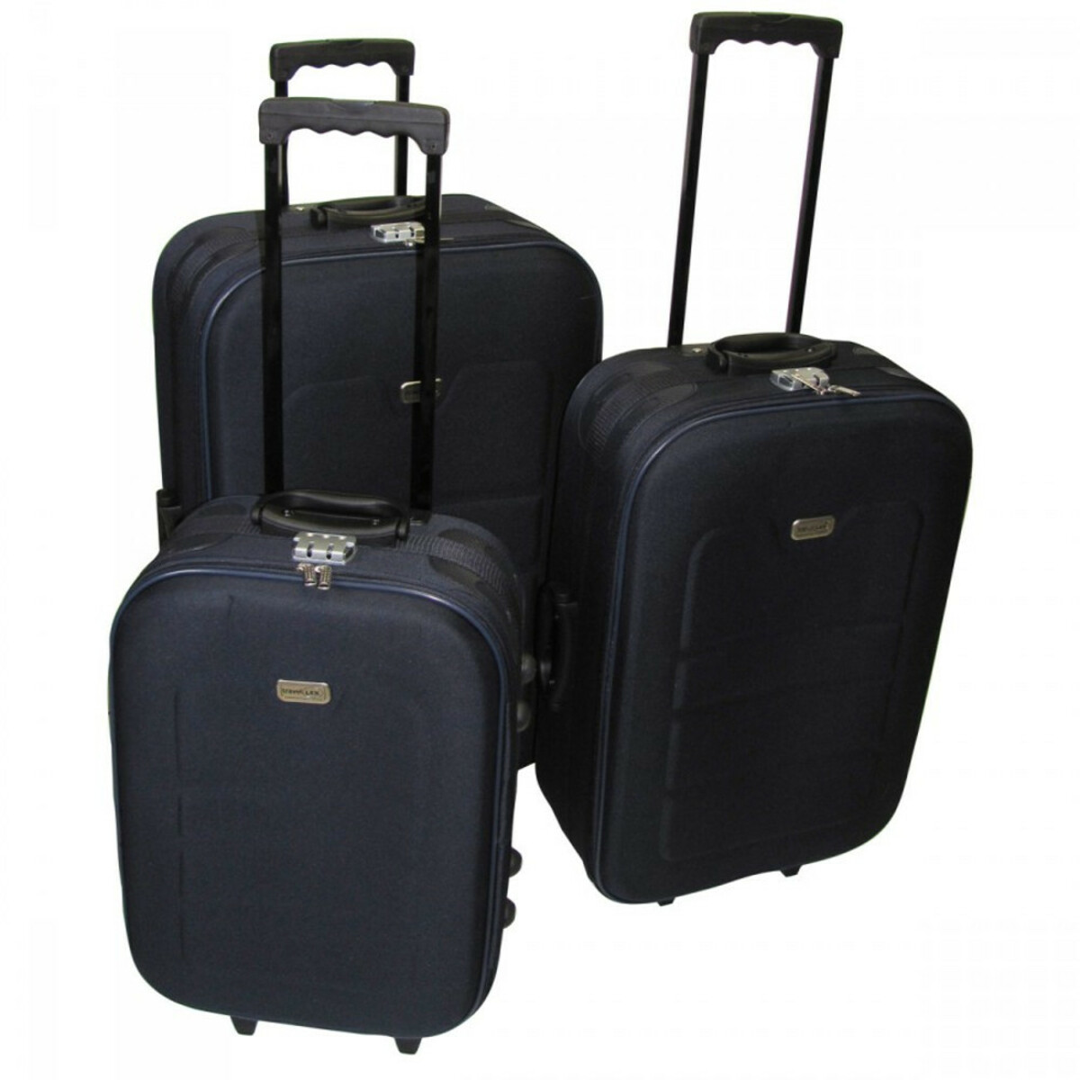 Bild 1 von Trolley 3tlg Set dunkelblau EVA Kunststoff