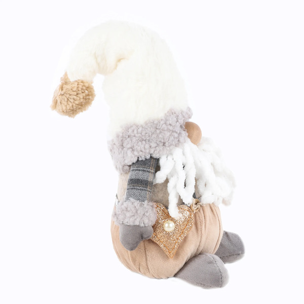 Bild 2 von Wichtel sitzend mit kleinem Herz 22x10x9cm
                 
                                                        Grau