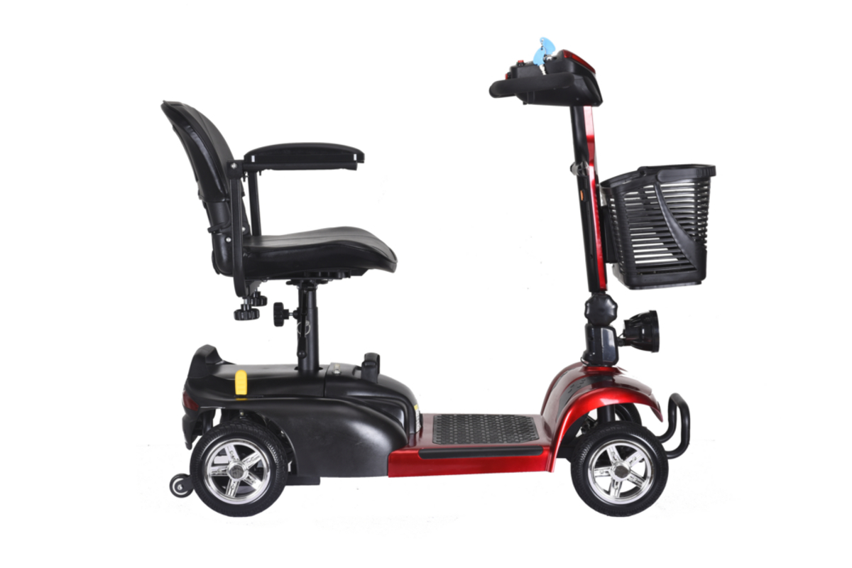 Bild 2 von Econ- Way Seniorenmobil SLSM06 klappbar 4 Rad Schwarz rot 6 km/h
