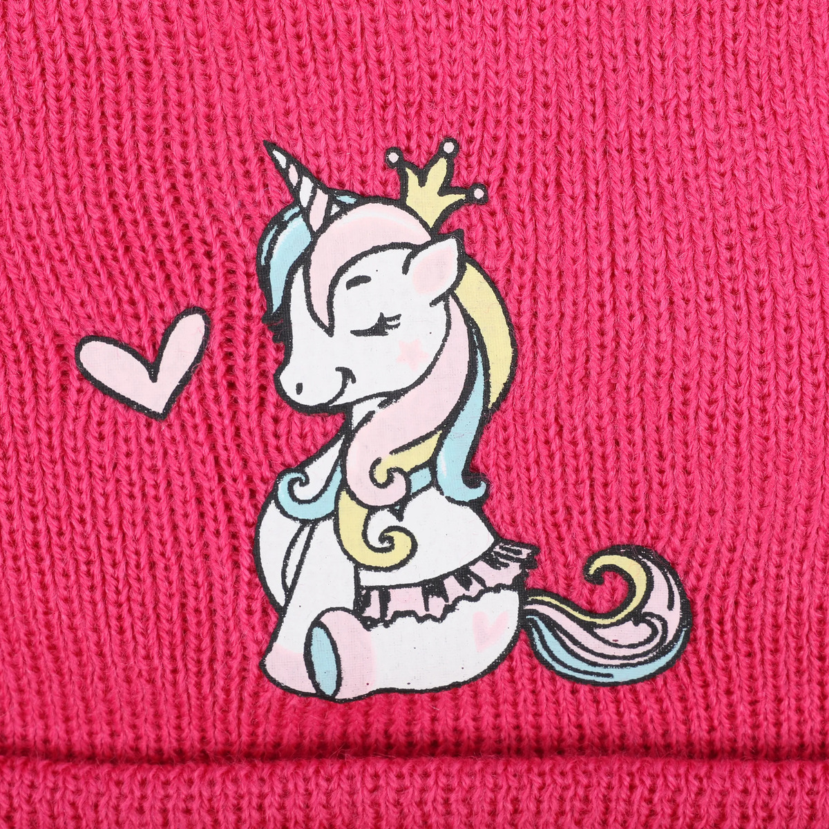Bild 3 von Mädchen Beanie Mütze mit Einhorn-Print
                 
                                                        Rosa