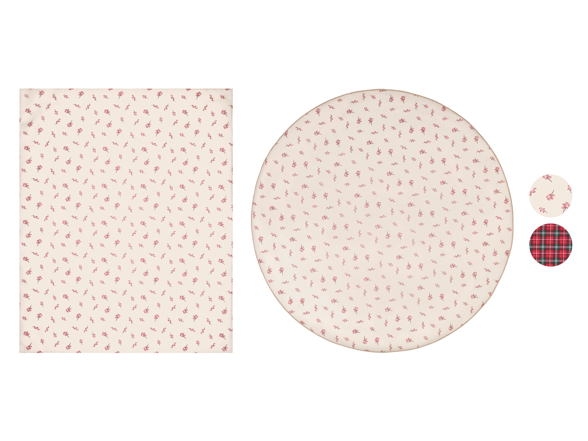 Bild 1 von LIVARNO home Tischdecke, abwischbar, Ø 160 cm / 130 x 160 cm