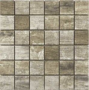 Mosaik Feinsteinzeug Holzoptik
, 
antik-grau, 29,8 x 29,8 x 1 cm, auf Netz