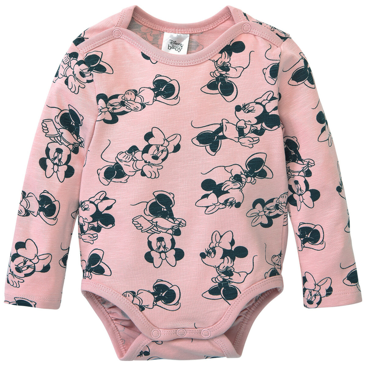 Bild 1 von Minnie Maus Langarmbody mit Allover-Print ROSA