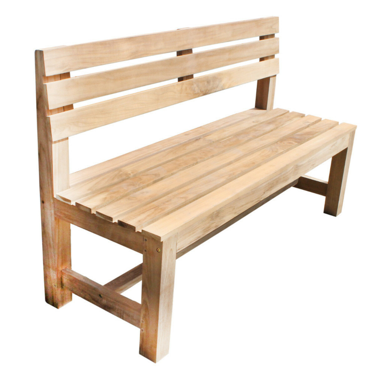Bild 1 von Sitzbank massiv mit Querlattung aus Teakholz 150 cm