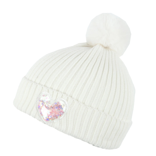 Bild 2 von Mädchen Mütze mit Glitterpatch
                 
                                                        Weiß