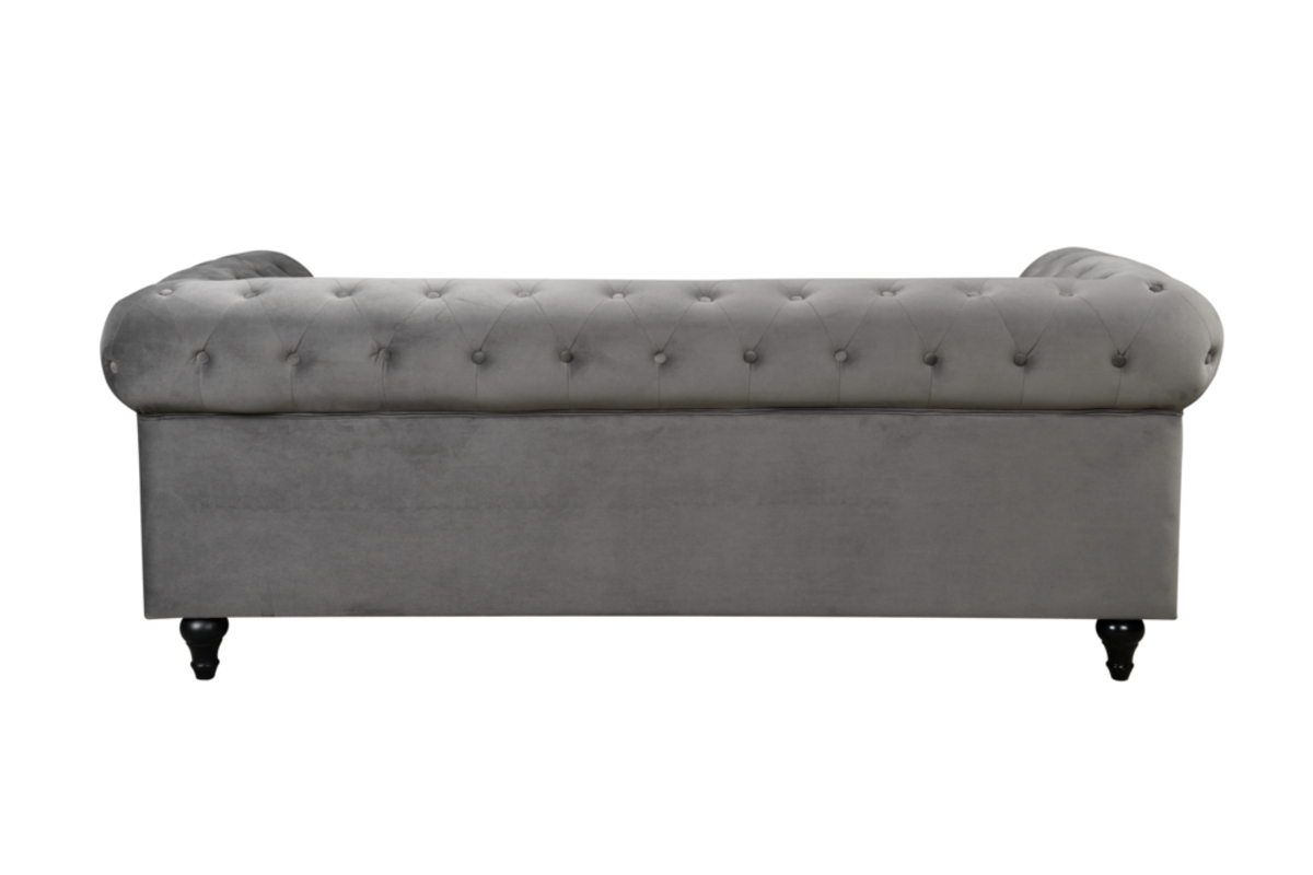 Bild 4 von Happy Home gepolsteter 3-2-1 Sitzer Sofa-Set HSP106-DGR dunkelgrau