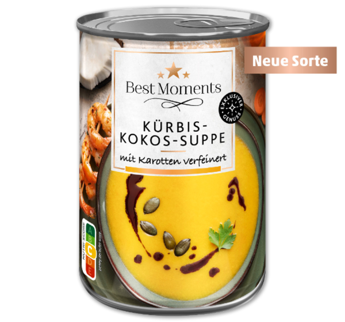 Bild 1 von BEST MOMENTS Kürbis-Kokos- oder Steinpilz-Creme-Suppe*