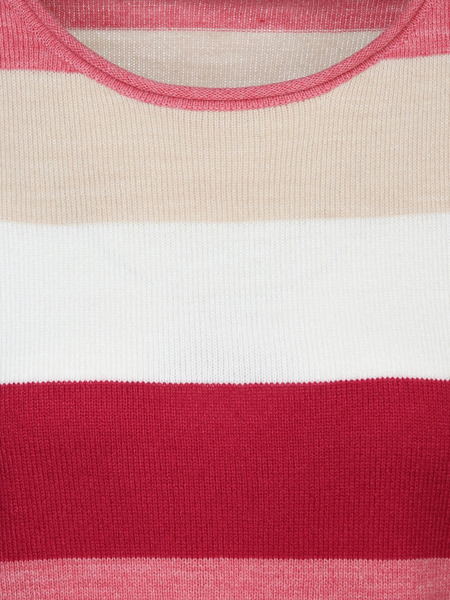 Bild 3 von Damen Strickpullover "Cashmere-Like" mit Streifen
                 
                                                        Rosa