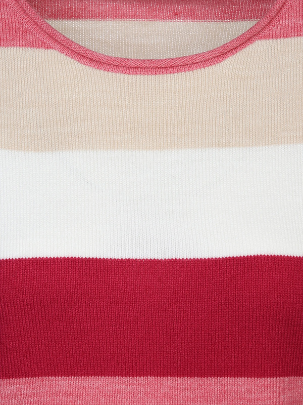 Bild 3 von Damen Strickpullover "Cashmere-Like" mit Streifen
                 
                                                        Rosa