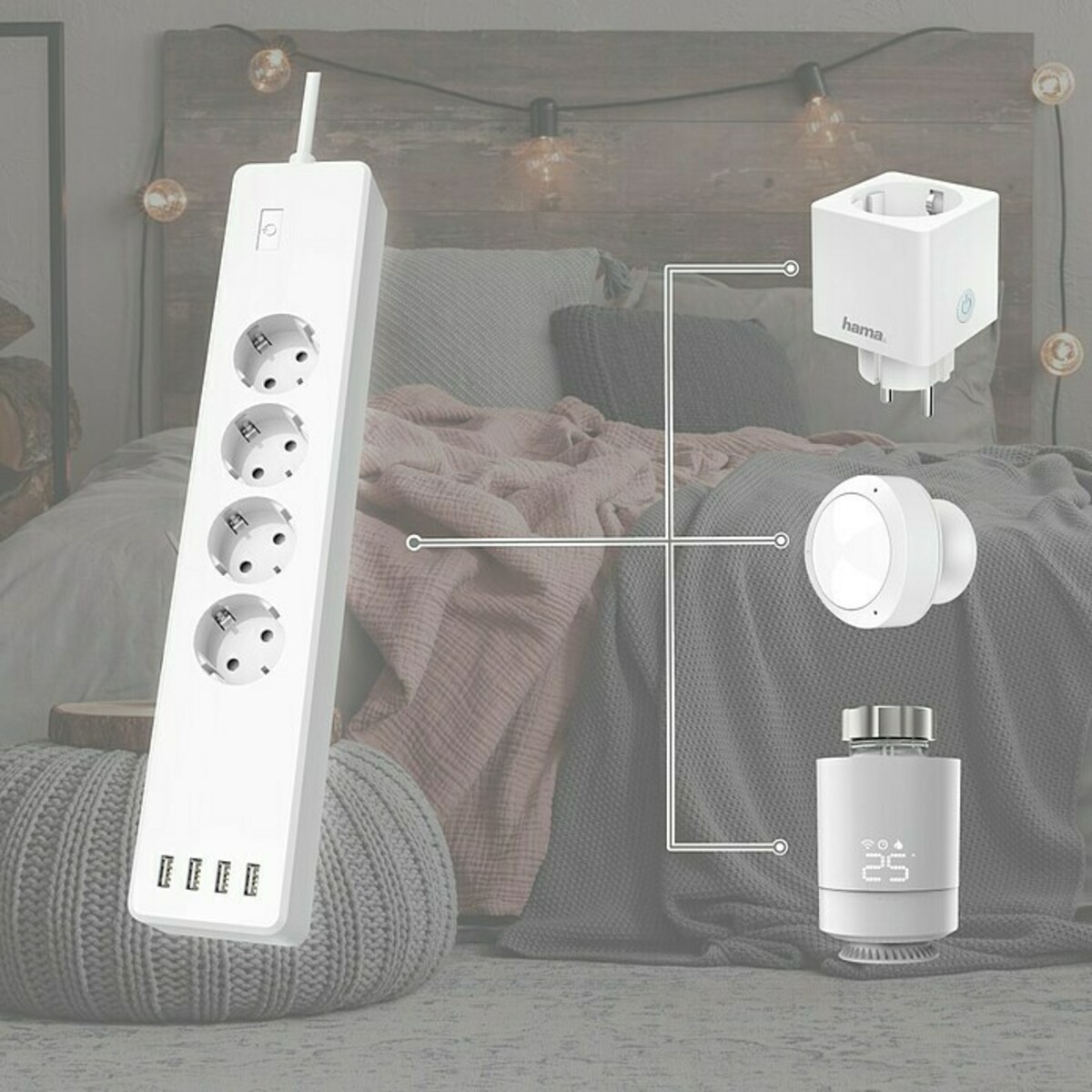 Bild 3 von Hama Smart-Steckdosenleiste