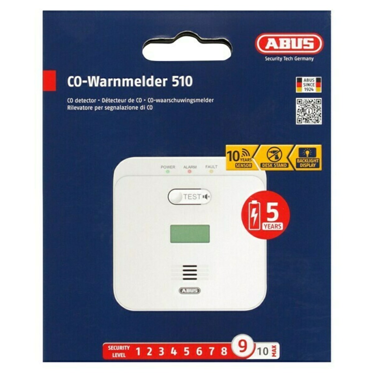 Bild 2 von Abus Kohlenmonoxidmelder COWM 510