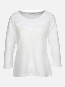 Damen Struktur Shirt mit 3/4 Arm
                 
                                                        Weiß