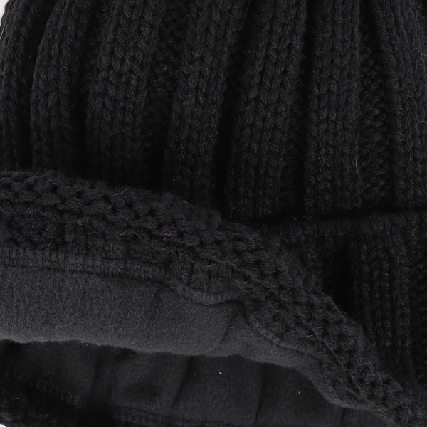 Bild 3 von Damen Strickmütze mit Bommel
                 
                                                        Schwarz