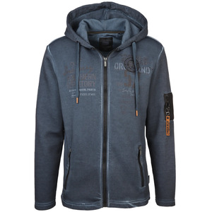 Herren Sweatjacke mit Kapuze und Print
                 
                                                        Blau