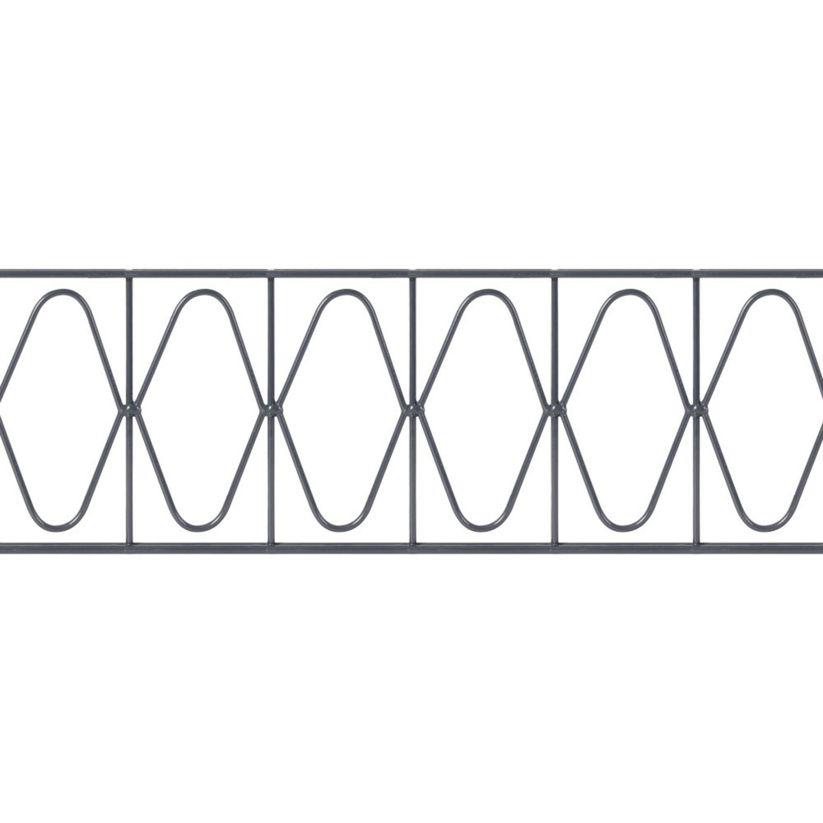 Bild 1 von Gartenzaun-Dekorelement Eleganz, 2000 x 200 mm, RAL 7016 anthrazit