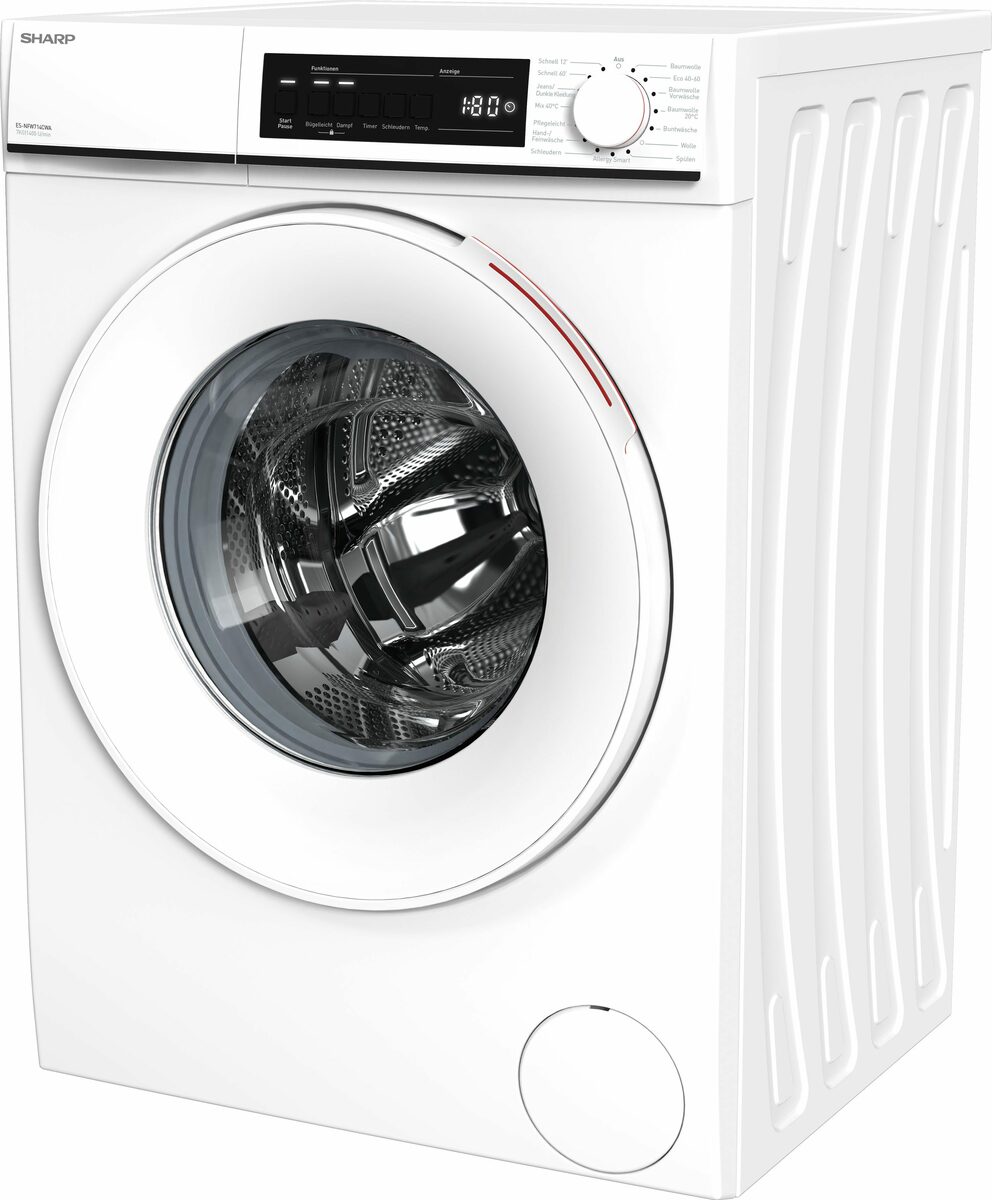 Bild 4 von Sharp Waschmaschine ES-NFW714CWA-DE, 7 kg, 1400 U/min