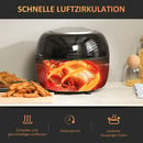 Bild 4 von HOMCOM 7L Heißluftfritteuse ölfrei 1500W Luftfritteuse mit 7 Programme 80℃-200℃