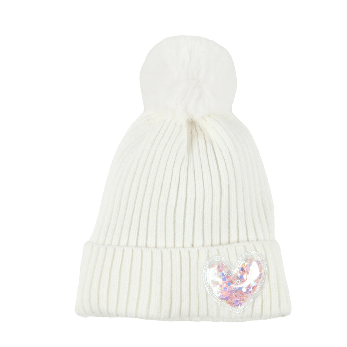 Bild 1 von Mädchen Mütze mit Glitterpatch
                 
                                                        Weiß