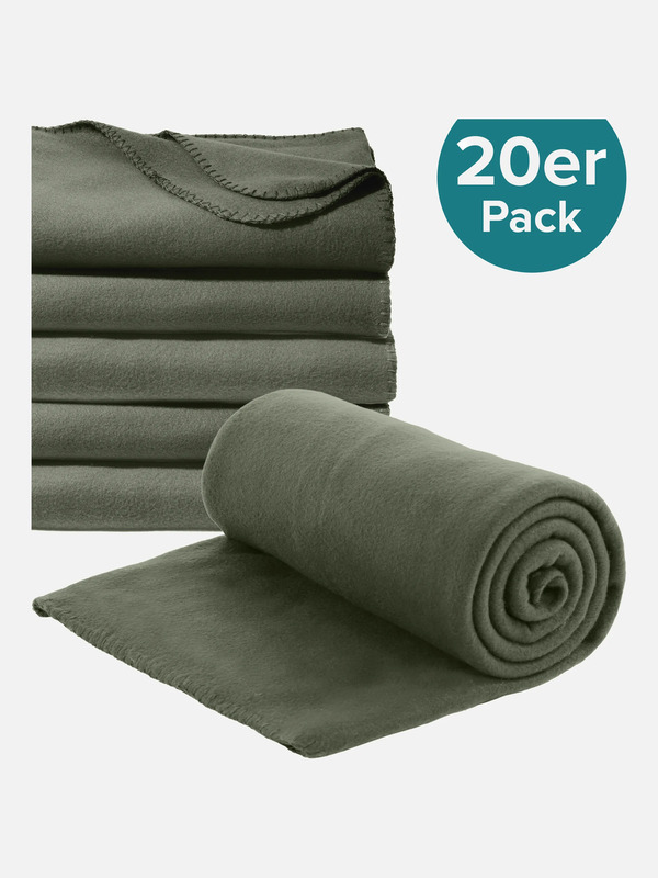 Bild 1 von 20er Pack Fleecedecke 130x170cm
                 
                                                        Grün