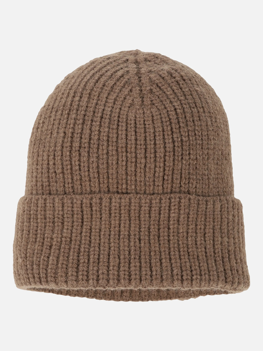 Bild 1 von Kinder Strickmütze mit Umschlag
                 
                                                        Braun