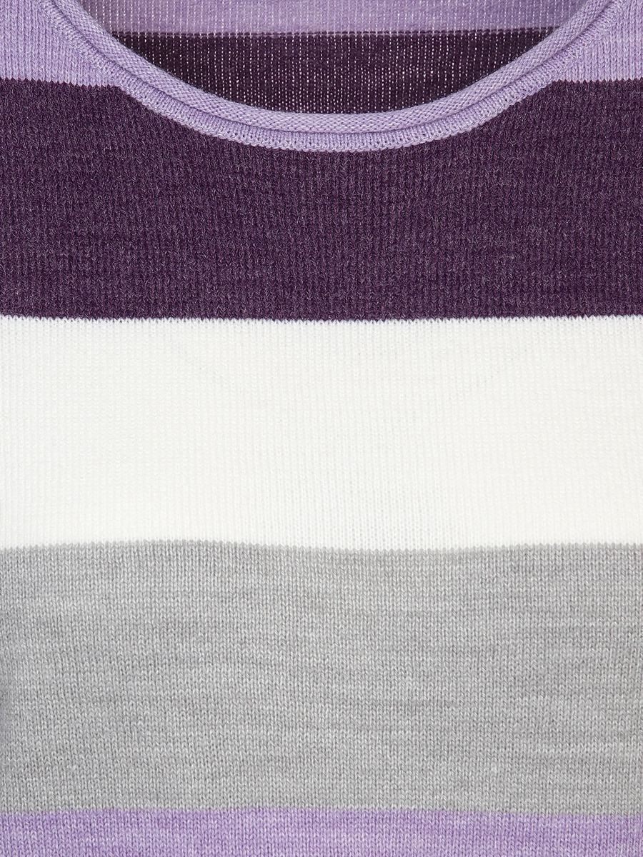 Bild 3 von Damen Strickpullover "Cashmere-Like" mit Streifen
                 
                                                        Lila