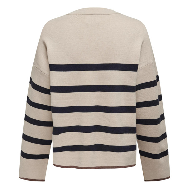 Bild 2 von Only ONLALBERTE LS STRIPE Pullover
                 
                                                        Beige