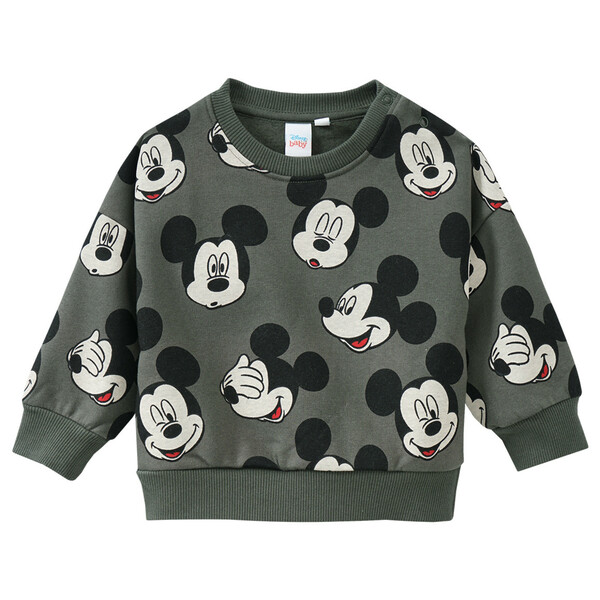 Bild 1 von Micky Maus Sweatshirt mit Allover-Print DUNKELGRÜN