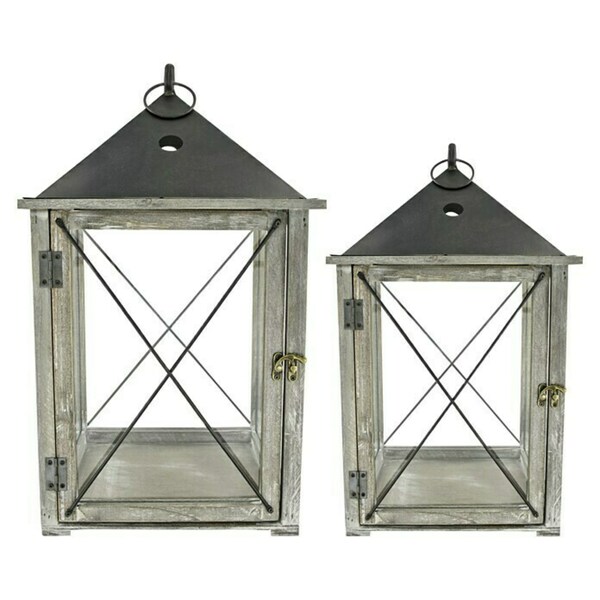 Bild 2 von Holz-Laterne Vintage