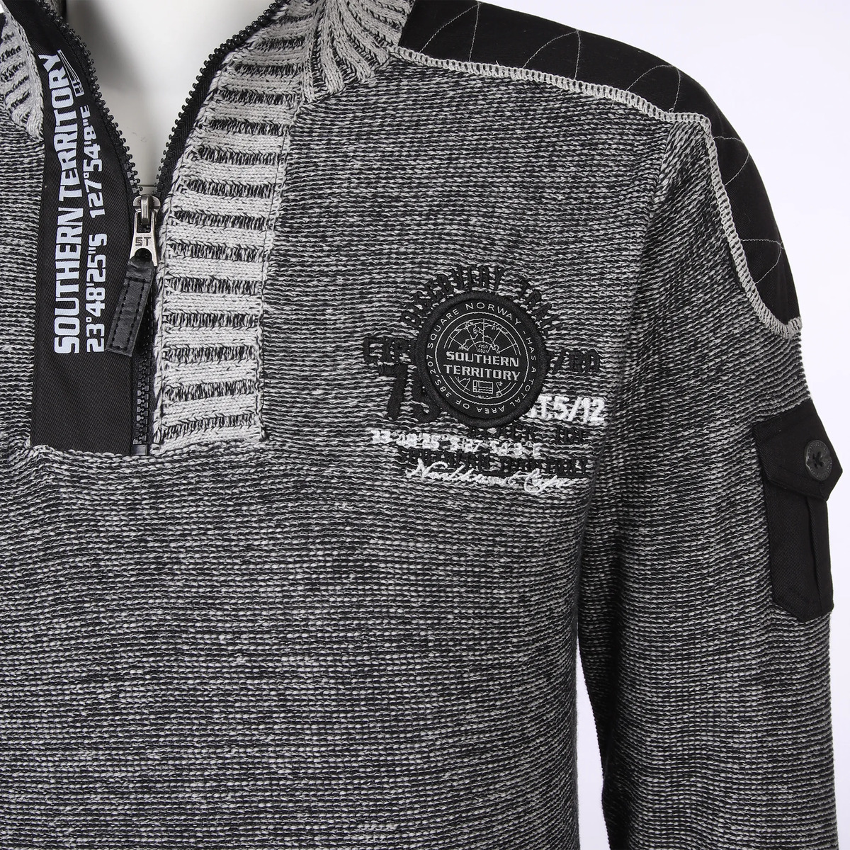 Bild 3 von Herren Stricktroyer  mit vielen Details
                 
                                                        Grau