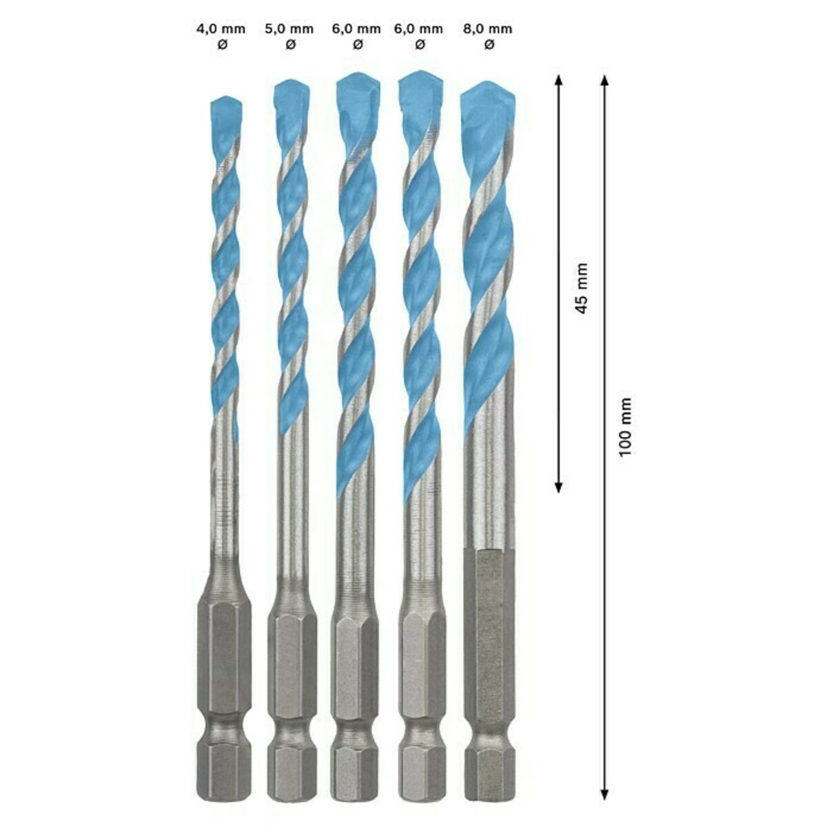 Bild 2 von Bosch Expert Mehrzweck-Bohrer-Set Hex-9