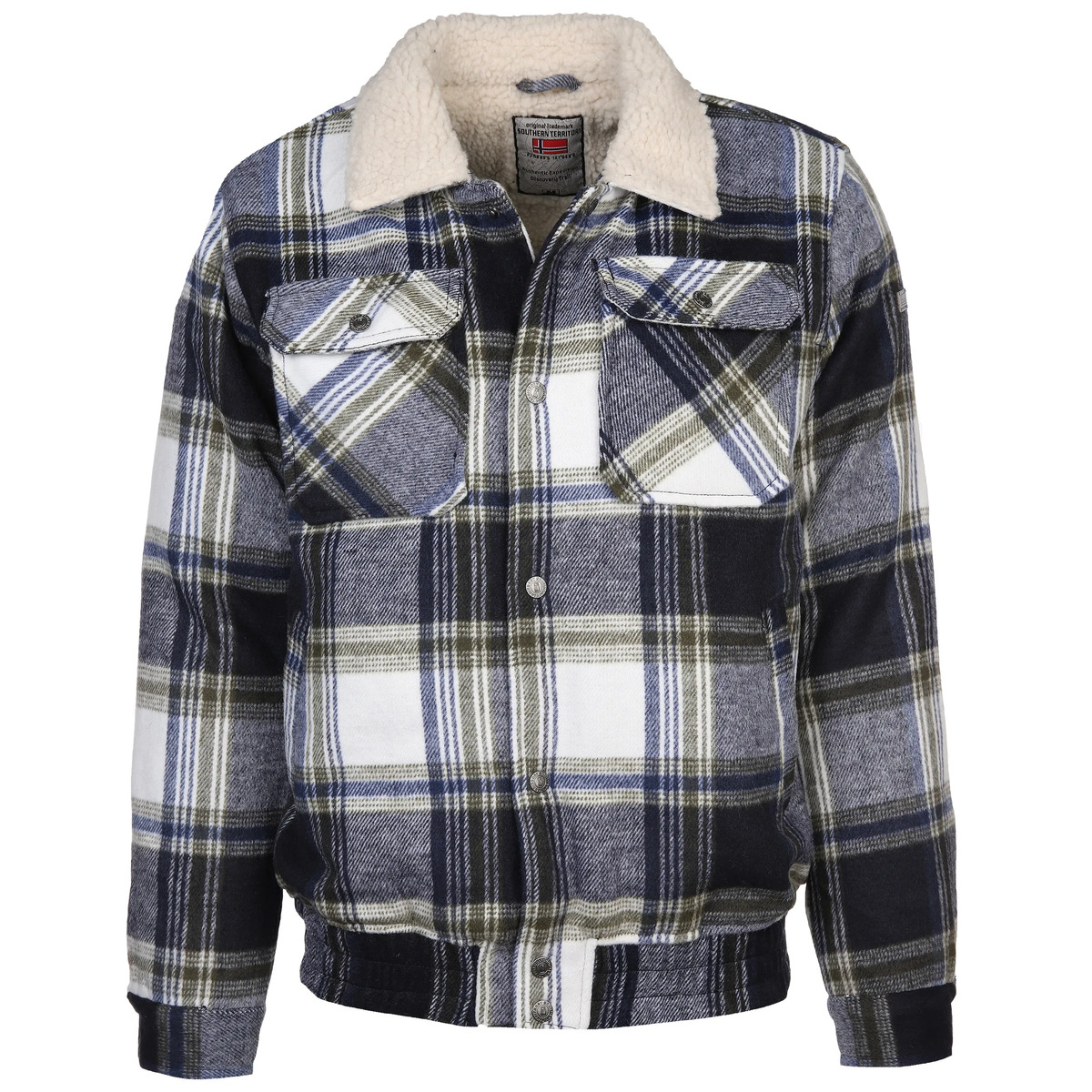 Bild 1 von Herren Blouson im Karodessin mit Sherpakragen
                 
                                                        Weiß