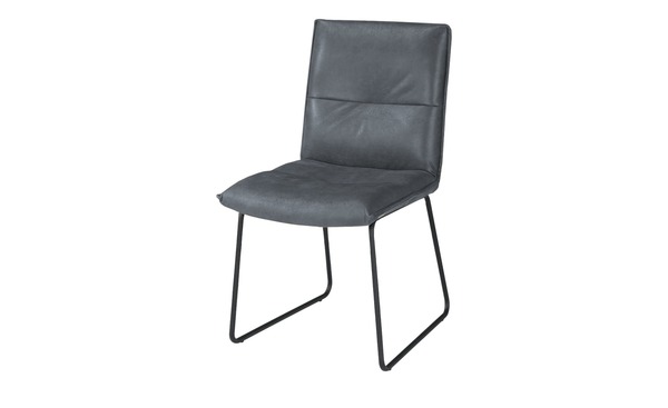 Bild 1 von KOINOR Kufenstuhl  Essay blau Maße (cm): B: 49 H: 86 T: 63 Stühle
