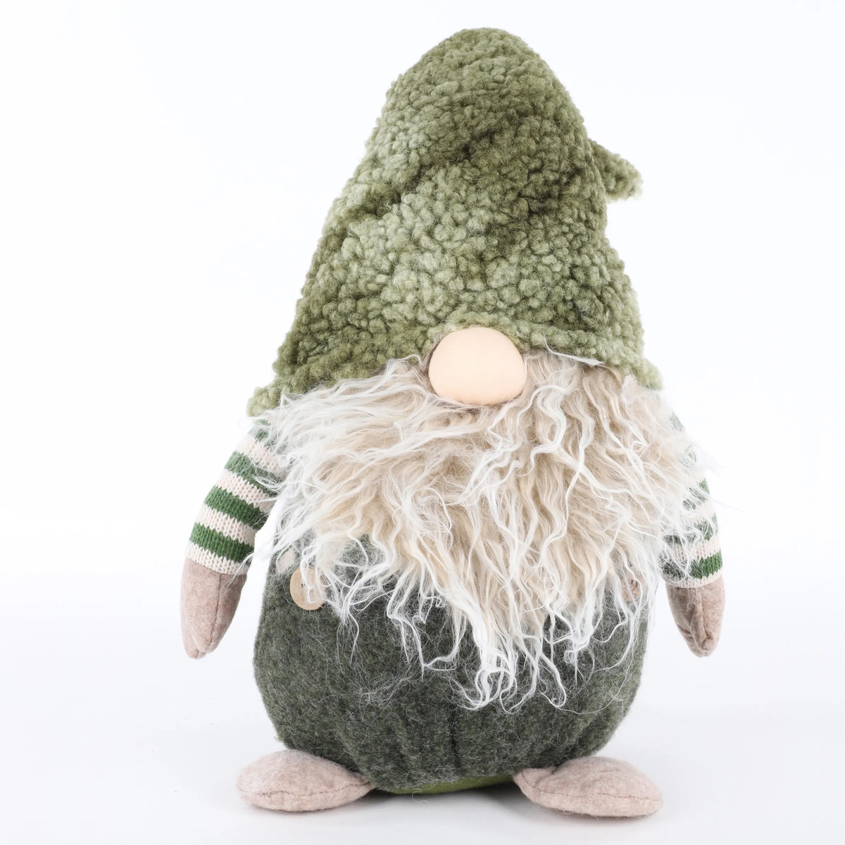 Bild 1 von Wichtel sitzend mit leuchtender Nase 23x14x46cm
                 
                                                        Grau