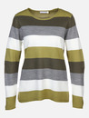 Bild 1 von Damen Pullover "Cashmere-like" mit Blockstreifen
                 
                                                        Grün
