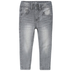 Jungen Slim-Jeans mit Used-Waschung HELLGRAU