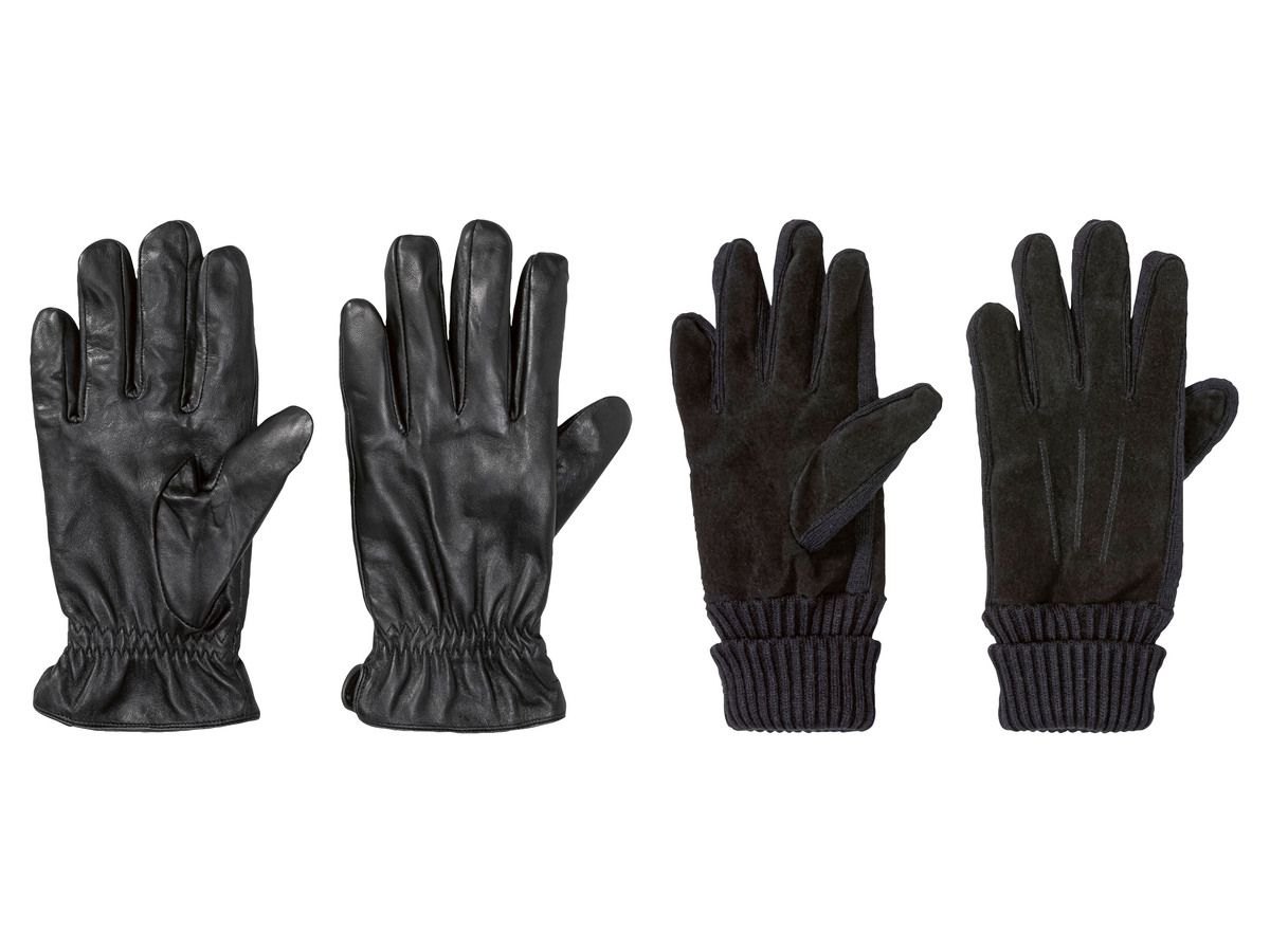 Bild 1 von LIVERGY® Herren Lederhandschuhe, mit wärmendem Textilfutter