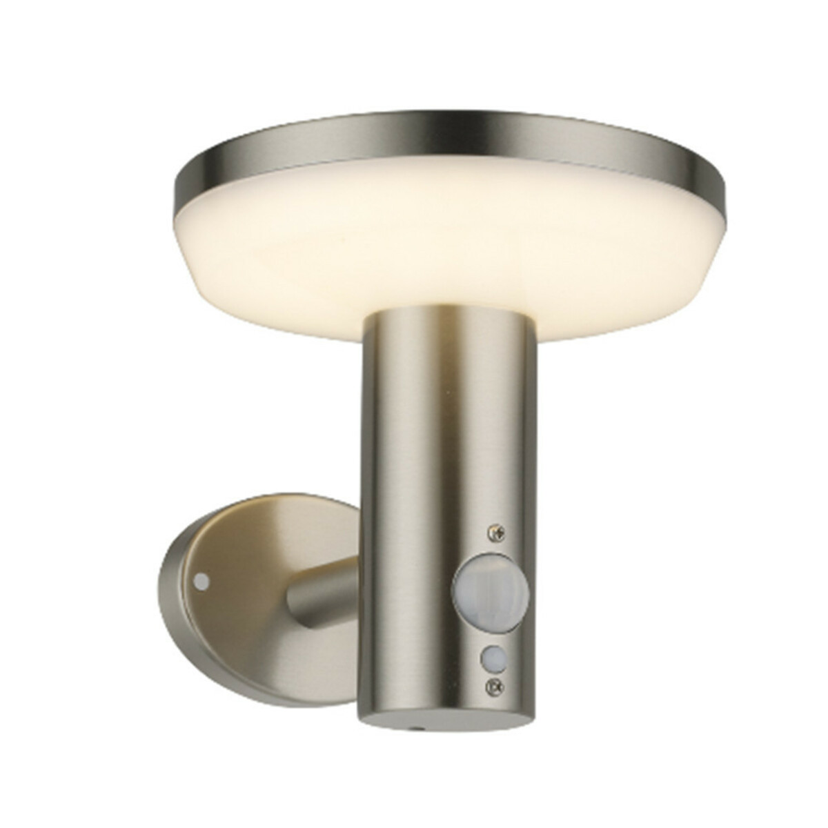 Bild 1 von LED-Solarwandleuchte rund 4,4 W in silber mit Bewegungsmelder