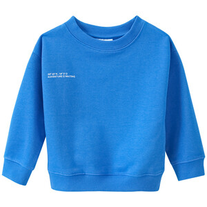 Kinder Sweatshirt mit kleinem Print BLAU