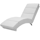 Bild 1 von Casaria Relaxliege London Kunstleder Massage + Heizfunktion 186 x 55 x 89 cm weiß