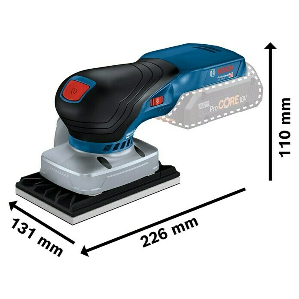 Bild 3 von Bosch Professional AMPShare 18V Akku-Schwingschleifer GSS 18V-13 L