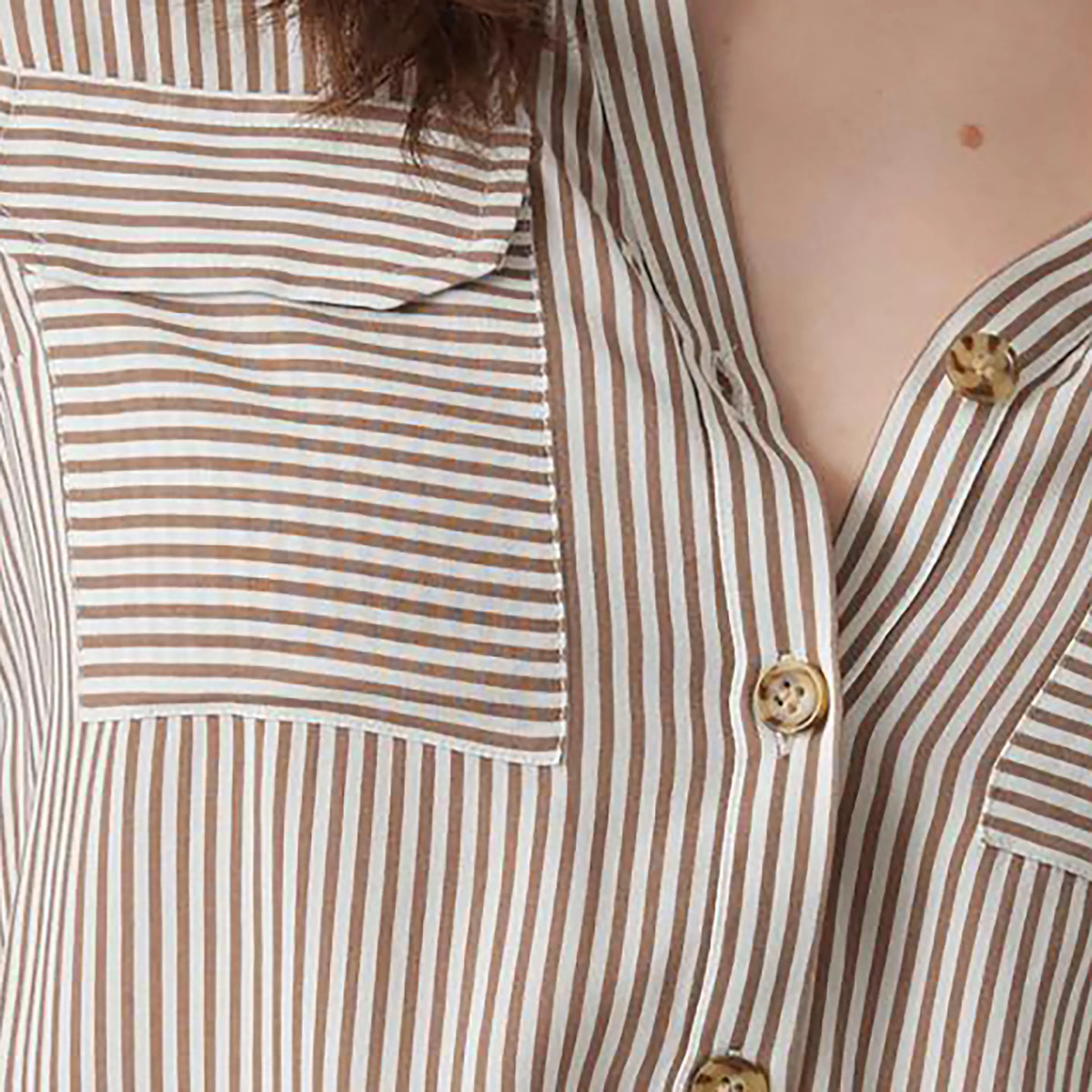 Bild 2 von Vero Moda VMBUMPY L/S SHIRT NEW Bluse
                 
                                                        Braun