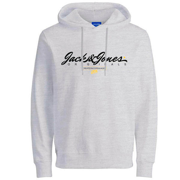 JACK & JONES Herren Kapuzenpullover Jorsymbol Sweat Hood FST – Schwarz, 60% Baumwolle, 40% Polyester