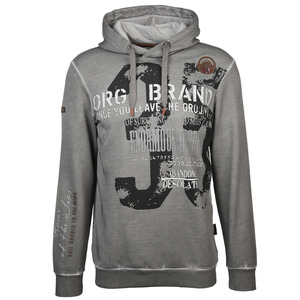 Herren Kapuzenhoodie mit Print
                 
                                                        Grau