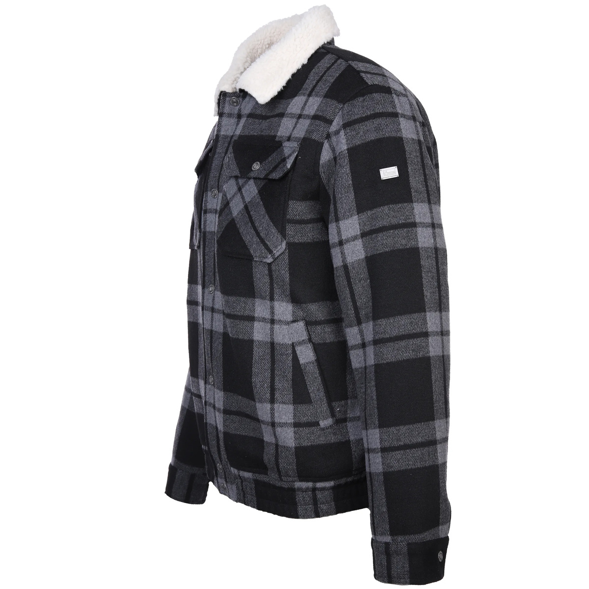 Bild 3 von Herren Blouson im Karodessin mit Sherpakragen
                 
                                                        Grau