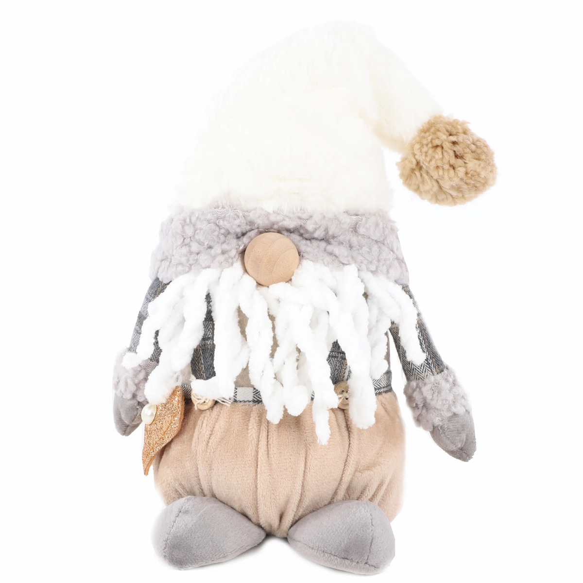 Bild 1 von Wichtel sitzend mit kleinem Herz 22x10x9cm
                 
                                                        Grau