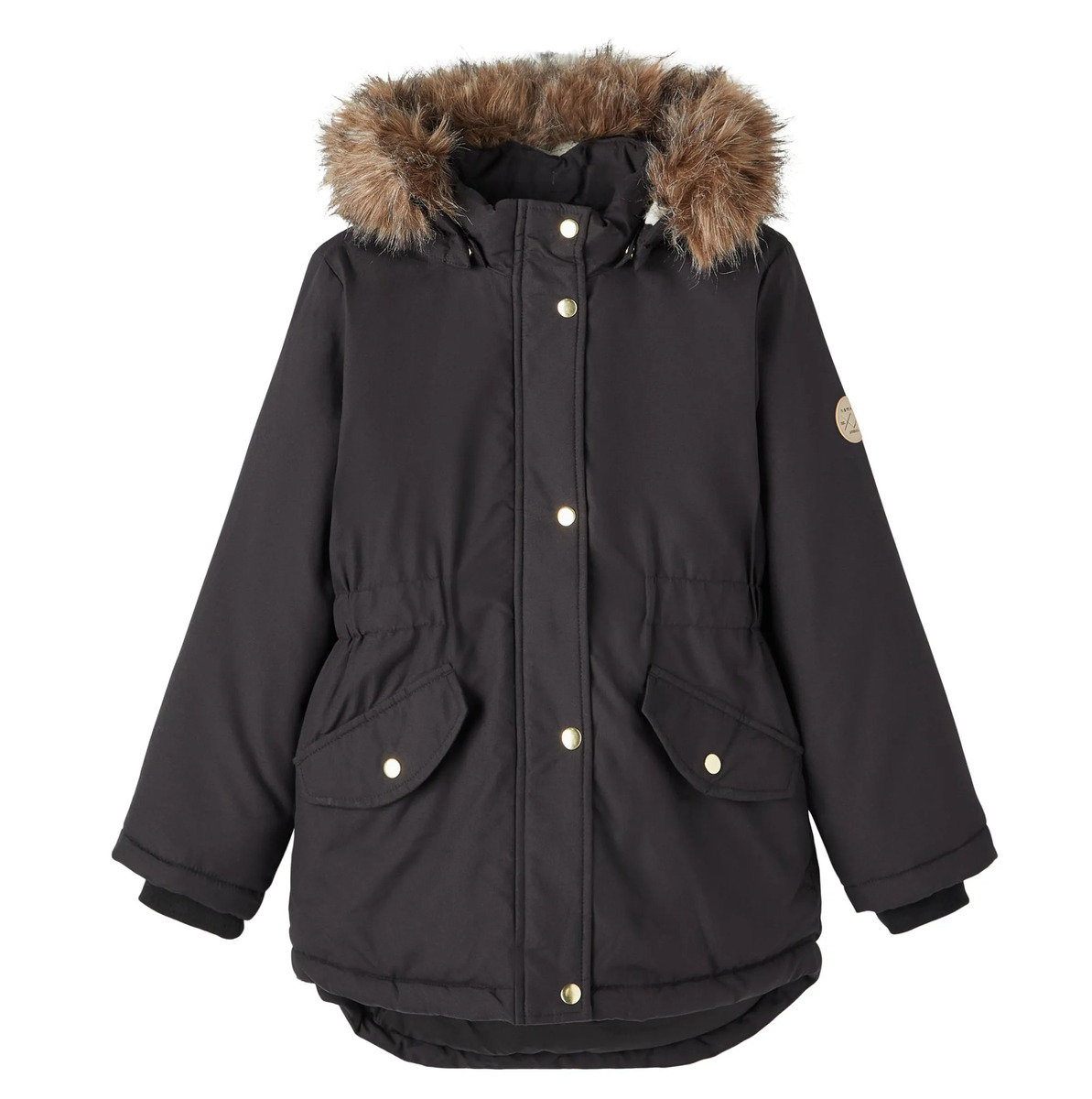 Bild 1 von Mädchen Jacke mit Fellkapuze von name it
                 
                                                        Schwarz