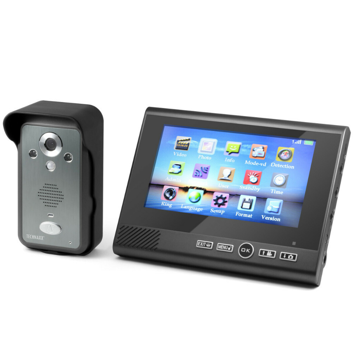 Bild 1 von Technaxx Drahtloses Video-Türtelefon TX-59