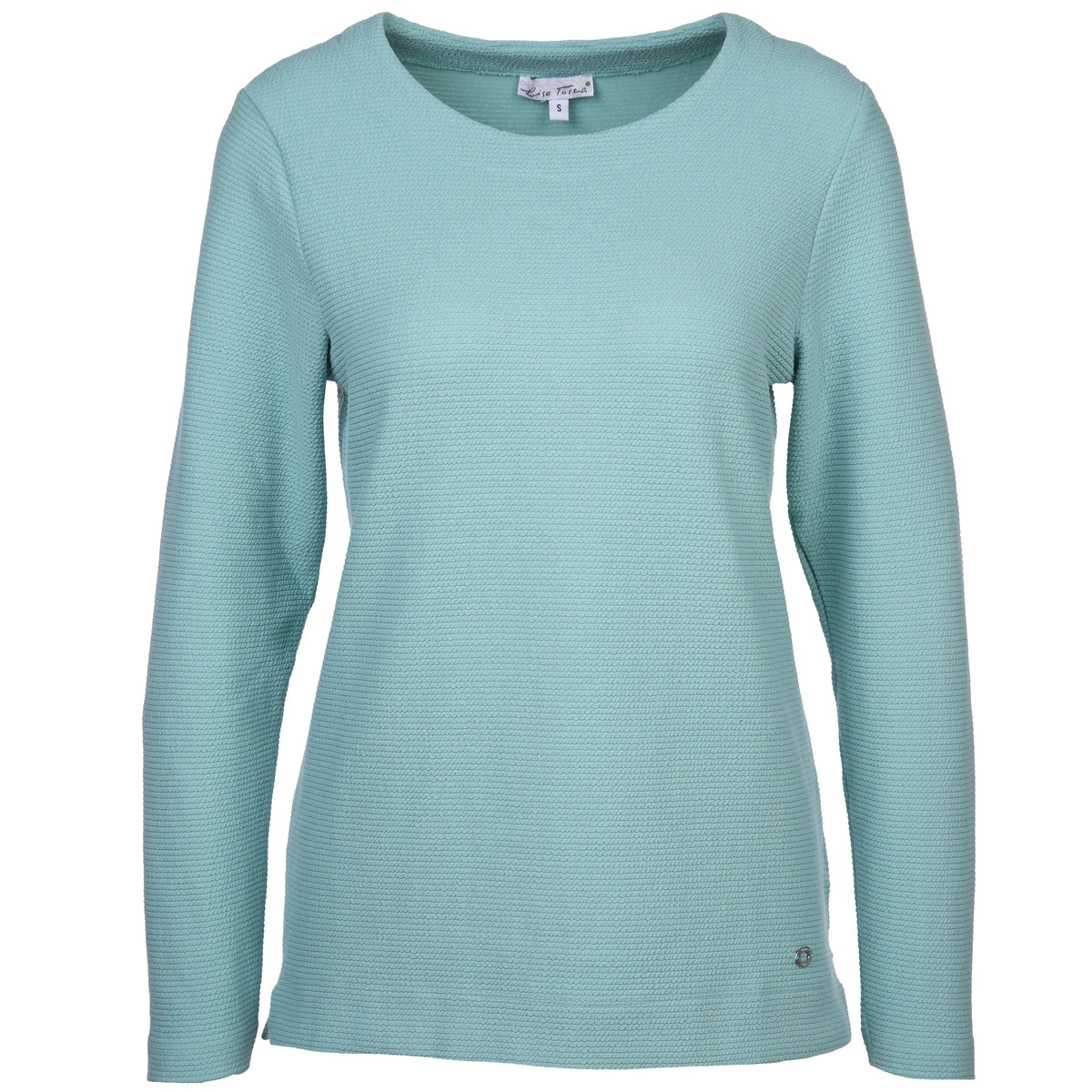 Bild 1 von Damen Struktursweatshirt mit langem Arm
                 
                                                        Türkis