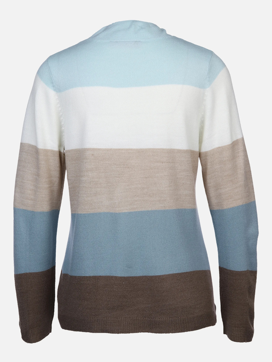 Bild 2 von Damen Strickpullover "Cashmere-Like" mit Streifen
                 
                                                        Blau